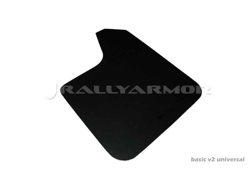 Rally Armor Rally Armor Universal fitment (no hardware) Basic Black Mud Flap w/ Black Logo