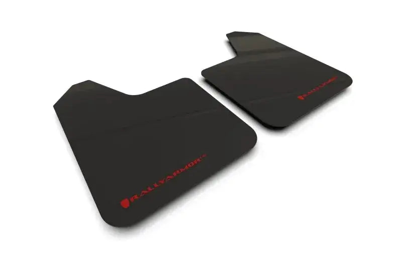 Rally Armor Universal UR Black Mud Flap Red Logo - Pair - Body & Protection