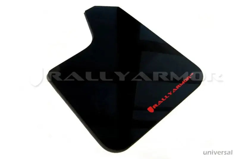 Rally Armor Universal UR Black Mud Flap w/ Metallic Logo - Body & Protection