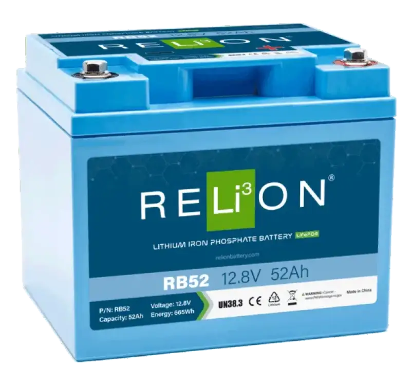 RB52 Relion 12.8V 52Ah 4Sc Lifepo4 - Battery