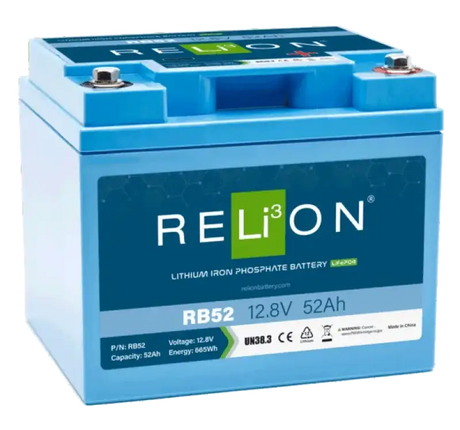 RB52 Relion 12.8V 52Ah 4Sc Lifepo4 - Battery