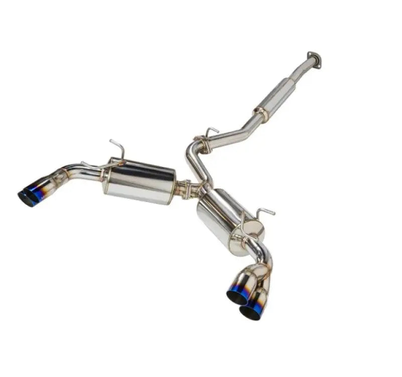 Stainless steel remark sports touring catback exhaust with blue tips for Toyota GR86 Subaru BRZ