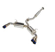 Stainless steel remark sports touring catback exhaust with blue tips for Toyota GR86 Subaru BRZ