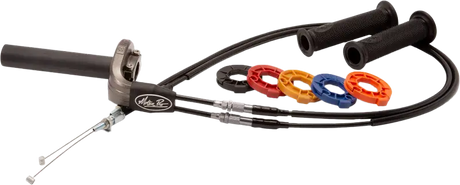 Rev3 Throttle Kit Yamaha motorcycle throttle assembly with grips and interchangeable cams