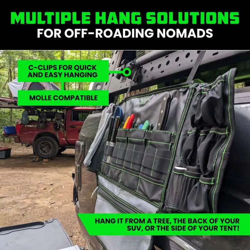 Rhino USA Camp Kitchen Organizer Bag (Black) - Rhino USA