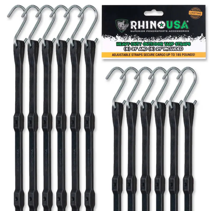 Rhino USA Heavy Duty Bungee - Set Of 12 - Rhino USA