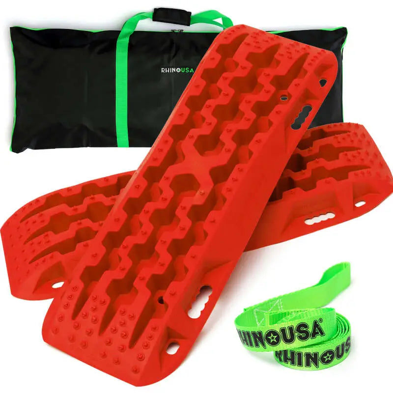 Rhino USA Recovery Traction Boards - Red (Pair) - Rhino USA