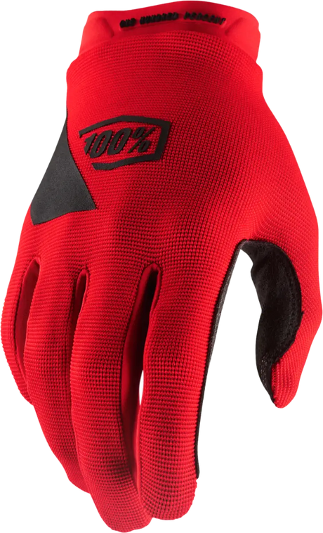 100% Ridecamp Gloves Red Sm