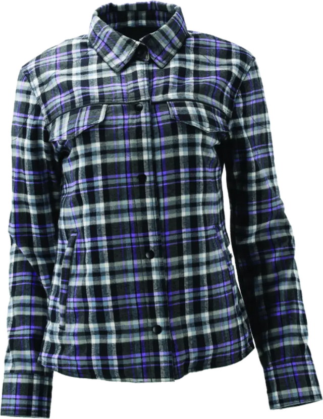 River Road Cameo Flannel Moto Shirt Womens - 2XL - 094531 - Apparel