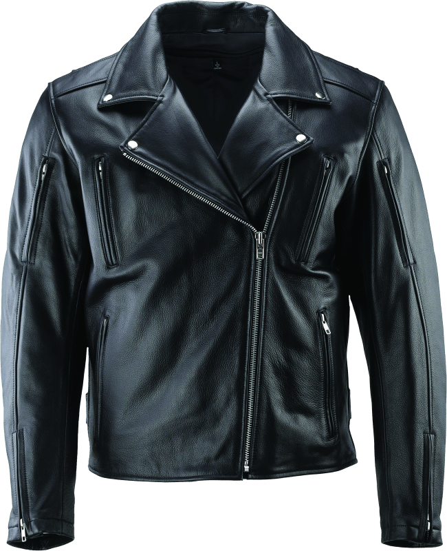 River Road Ironclad Classic Leather Jacket Black - Small - 094369