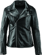 Black leather motorcycle jacket from River Road Ironclad Classic collection for women