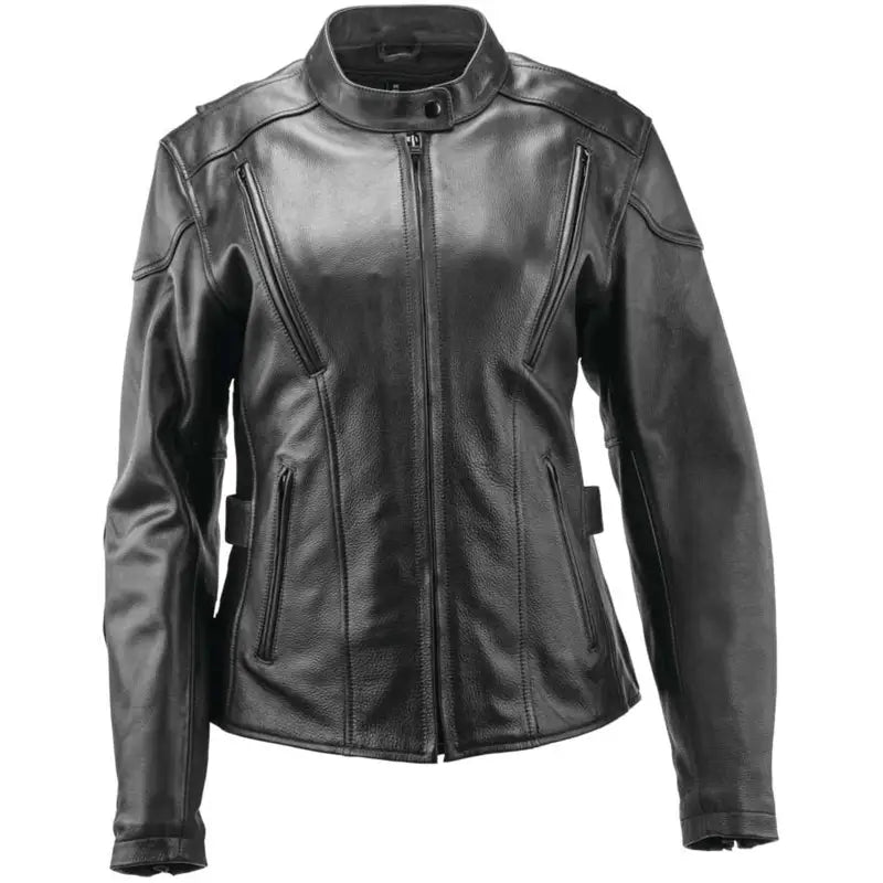 Black River Road Race Leather Jacket for women in 3XL size, stylish race leather look