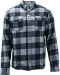Black and gray plaid River Road Vise Flannel Moto Shirt in 3XL for a cool rugged look