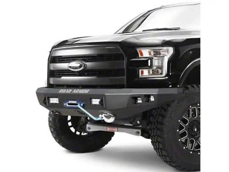 Road Armor 19-21 GMC 1500 Stealth Front Winch Bumper - Tex Blk - 2191F0B - Bumpers Grilles & Guards