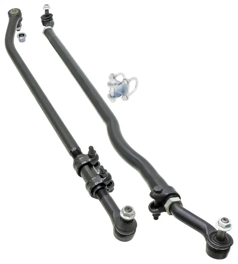 RockJock JK Currectlync Steering Sys. w/Flipped Drag Link 1.65in Dia. Tie Rod 1.3in w/Hardware - Truck & Automotive