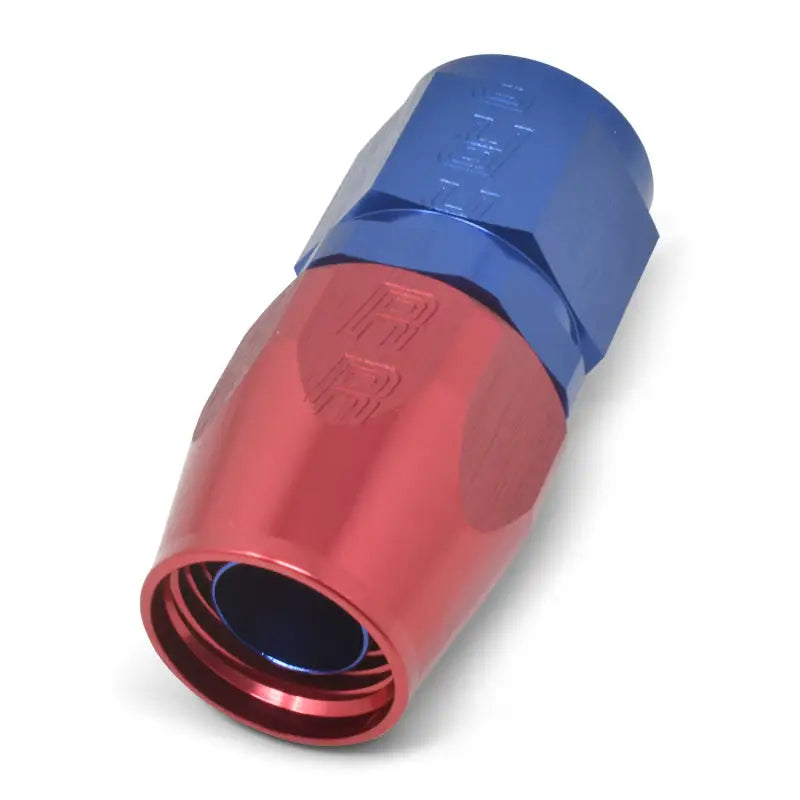 Russell Performance -10 AN Red/Blue Straight Full Flow Hose End - 610040