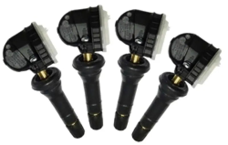 Four tire pressure monitoring sensors in Schrader Retro-Fit Kit for easy installation