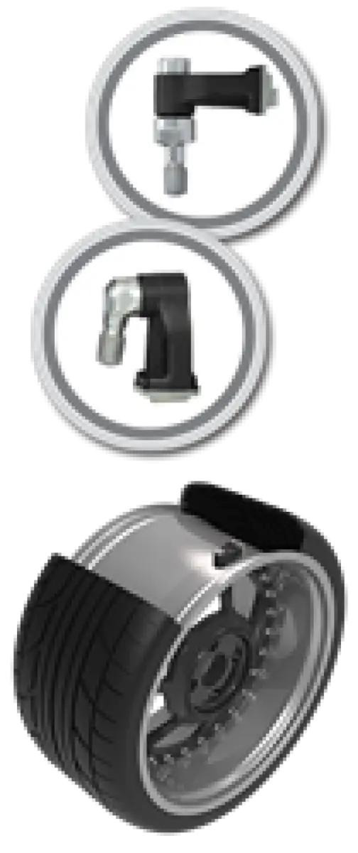 Schrader TPMS Sensor - Clamp-In Programmable 90 Degree EZ-Sensor (valve stem not included) Truck & Automotive