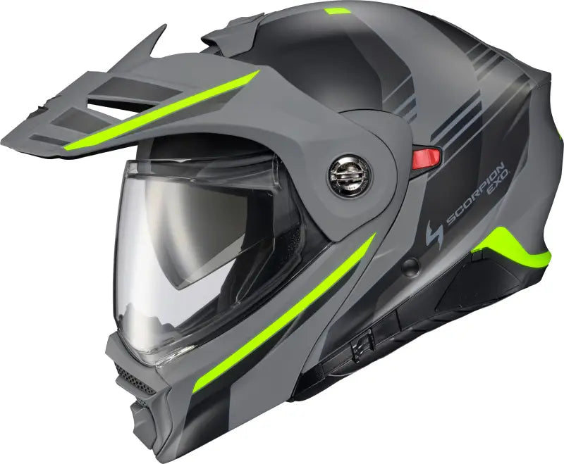 Scorpion EXO-AT960 Modular Monk Helmet Grey/Hi-Viz / Small
