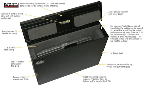 Tuffy Laptop Computer Lockbox W/ Keyed Lock - Tuffy Products