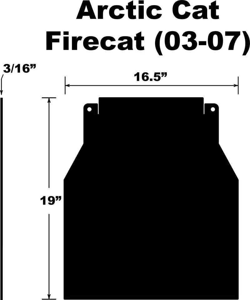 SF-FCAT037PB Snowflap Arctic Cat Firecat/Sabercat 03 07