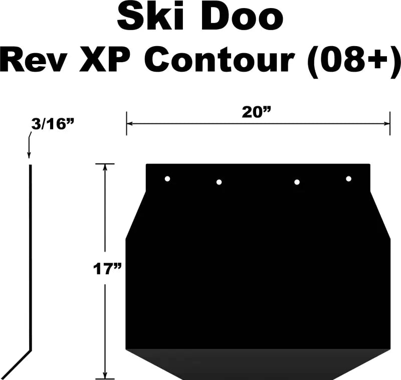 SF-XP08PB Snowflap Ski Doo Rev Xp 2008+
