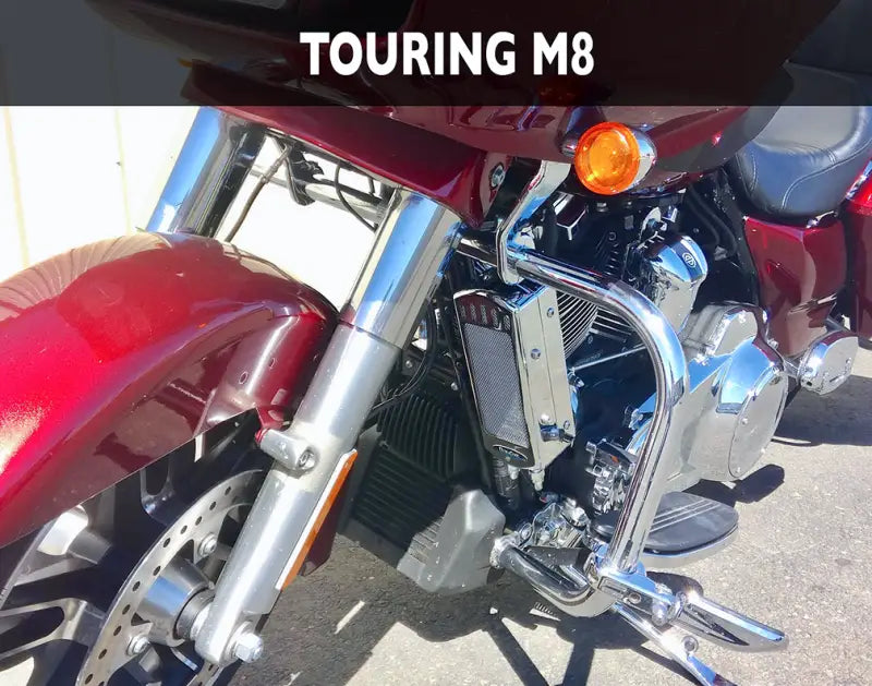 Side Mount Oil Cooler M8 Touring `17 23 Chrome