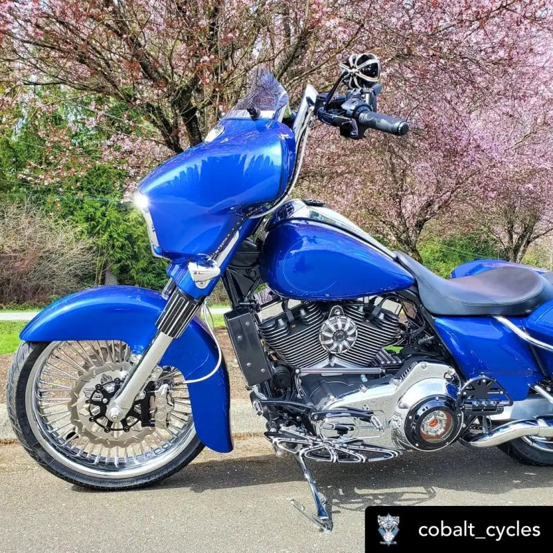 Side Mount Oil Cooler Tc Touring `09 16 Gloss Blk