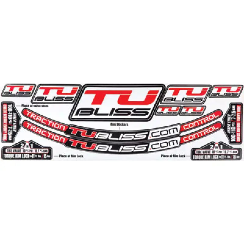 SK1 Tubliss Sticker Kit - Tire/Wheel Accessories