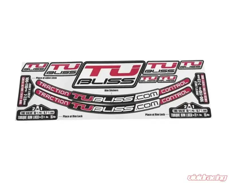 SK1 Tubliss Sticker Kit - Tire/Wheel Accessories