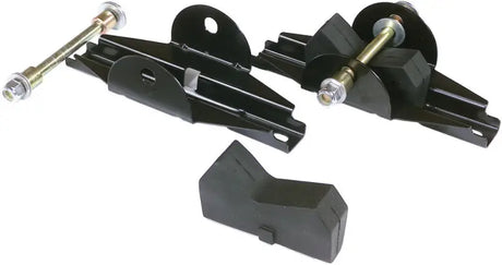 Black ski mount kit Yam with three engine or transmission mounts and bolts