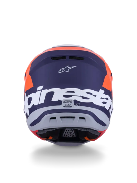 Sm7 Core Helmet Orng/Blue Matt 2x - ALPINESTARS