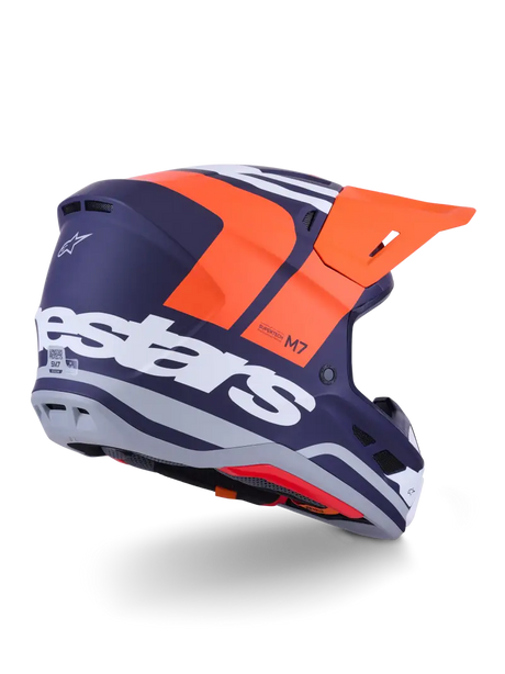 Sm7 Core Helmet Orng/Blue Matt 2x - ALPINESTARS
