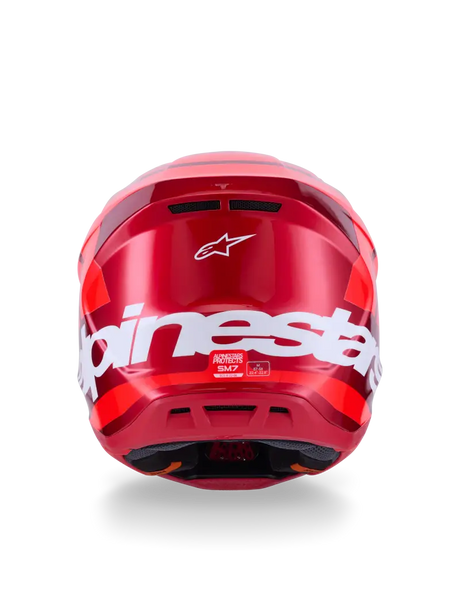 Sm7 Core Helmet Red Glossy Xl - ALPINESTARS