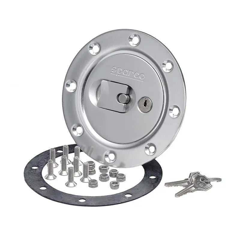 Sparco Fuel Cap Locking Brushed Alum - 27004OA