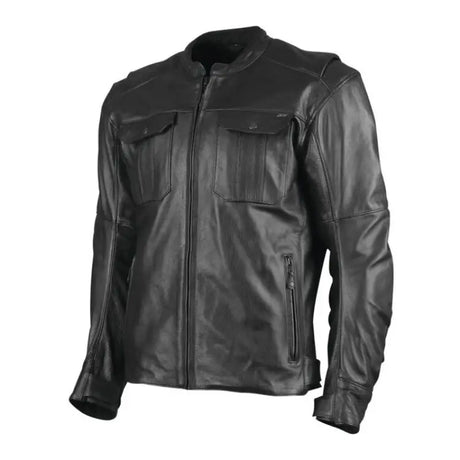 Black Leather Jacket from Speed and Strength Band of Brothers collection in XL style