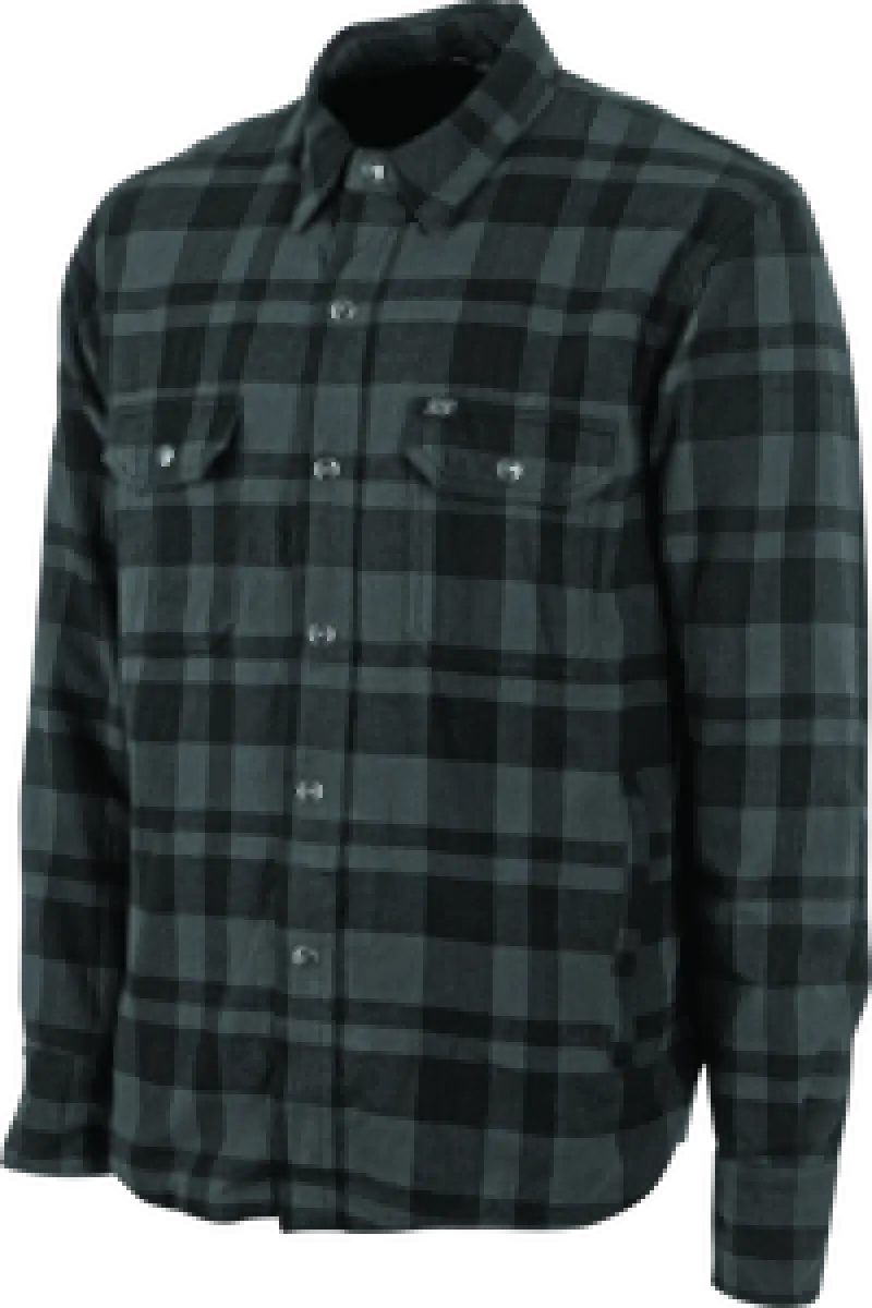Gray and black plaid moto shirt in 3XL size from Speed and Strength Black 9 2.0 Moto Shirt series