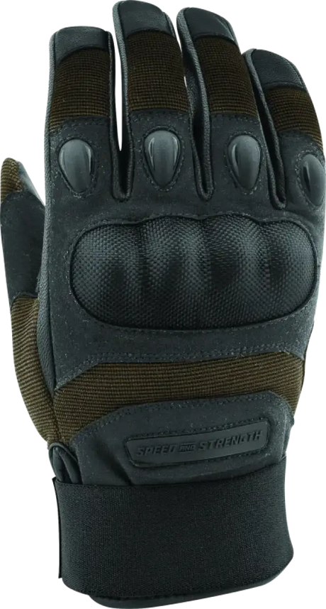 Black tactical arms gloves from Speed and Strength Call to Arms Gloves Brown Large for extra grip