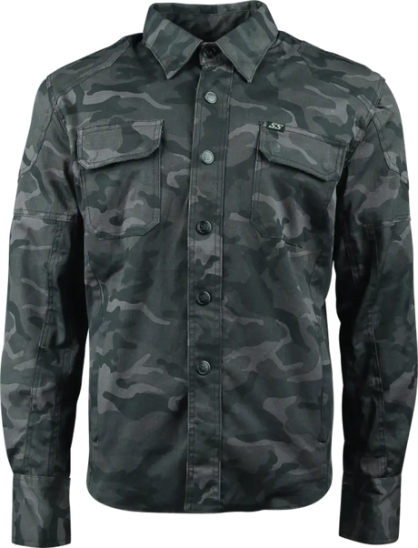 Camouflage arms moto shirt displayed in Speed and Strength Call to Arms Moto Shirt Large