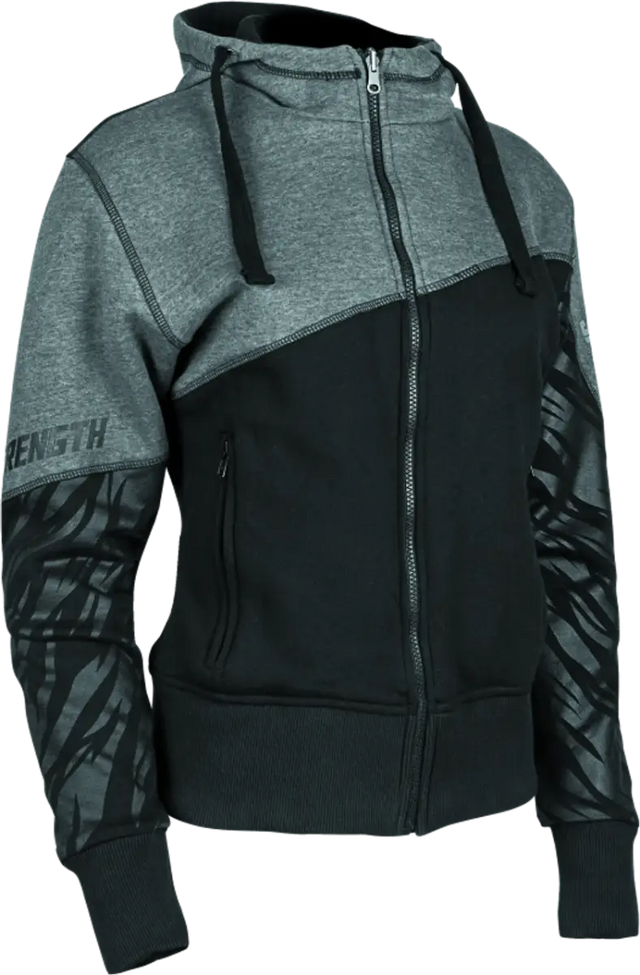 Speed and Strength Cat Outa Hell Hoody Grey/Black Womens - XS - 884440 - Apparel