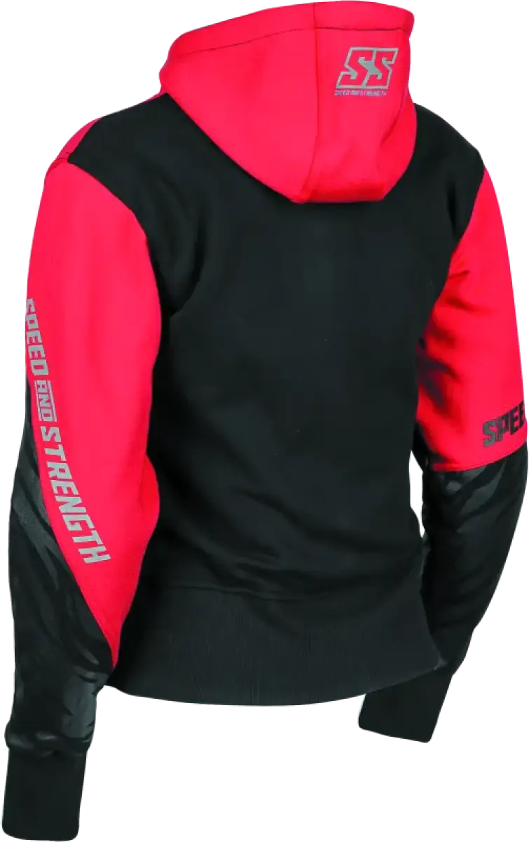 Speed and Strength Cat Outa Hell Hoody Red/Black Womens - XS - Apparel