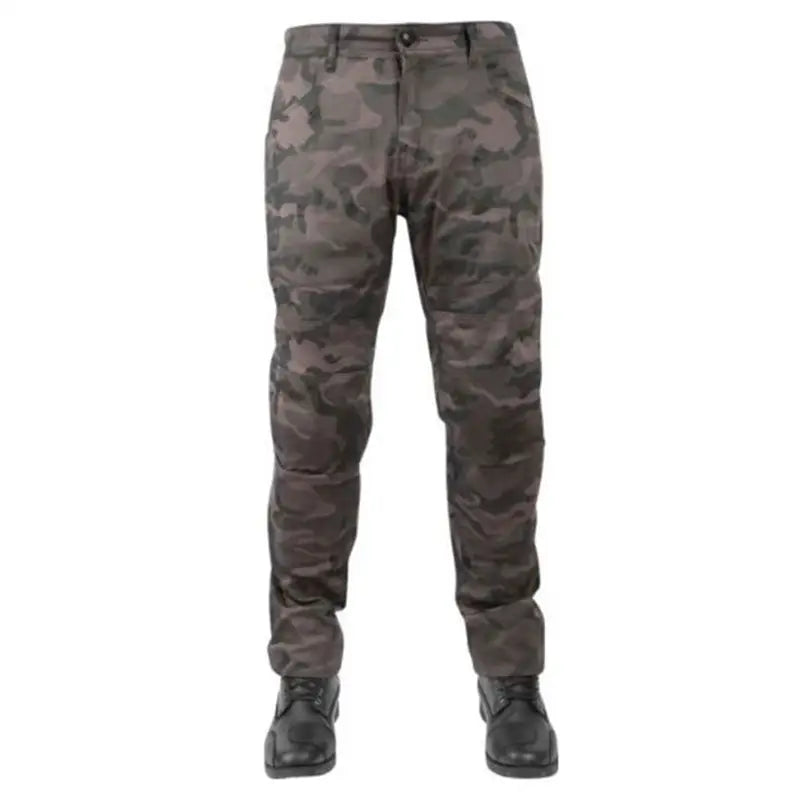 Camouflage war pant with black shoes from Speed and Strength Dogs of War Pant collection