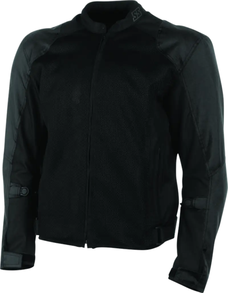 Black mesh motorcycle jacket from Speed and Strength Lightspeed Mesh Jacket collection