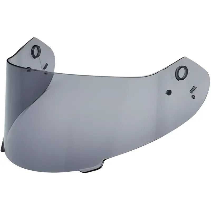 Tinted motorcycle helmet visor.