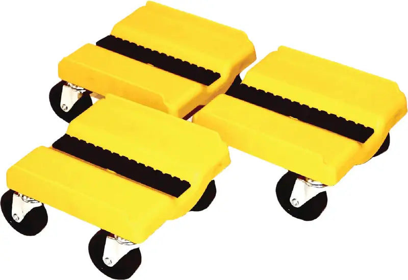 SS YEL Dolly 3 Piece Set (Yellow) - Four Wheel