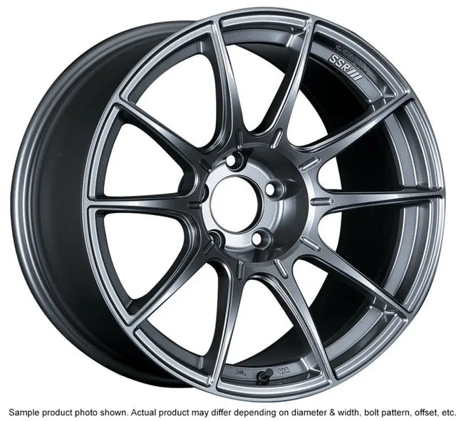 SSR GTX01 18x9.5 5x114.3 22mm Offset Dark Silver Wheel Evo 8 9 X / G35 / 350z / 370z - Truck & Automotive