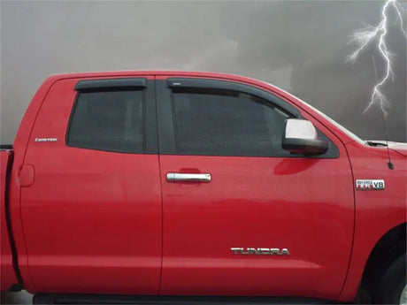 Stampede 2007-2019 Toyota Tundra Extended Crew Cab Pickup Tape-Onz Sidewind Deflector 4pc - Smoke - Truck & Automotive