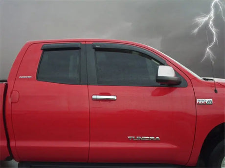 Stampede 2007-2019 Toyota Tundra Extended Crew Cab Pickup Tape-Onz Sidewind Deflector 4pc - Smoke - Truck & Automotive