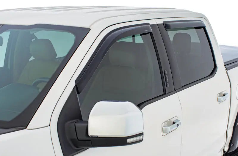 Stampede 2007-2019 Toyota Tundra Extended Crew Cab Pickup Tape-Onz Sidewind Deflector 4pc - Smoke - Truck & Automotive
