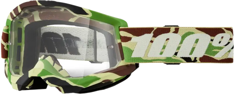 Strata 2 Goggle War Camo Clear Lens - Powersports